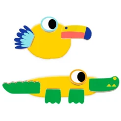 Plastilina y piezas de madera para formar animales - Djeco