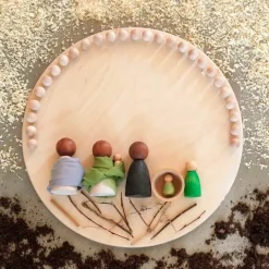 Plataforma redonda de madera para juego libre - Grapat