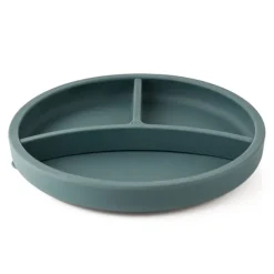 Plato con separador y ventosa azul - Silicona - Eco Rascals