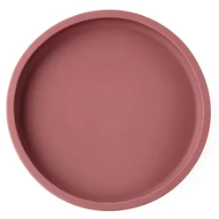 Plato con separador y ventosa rosa - Silicona - Eco Rascals