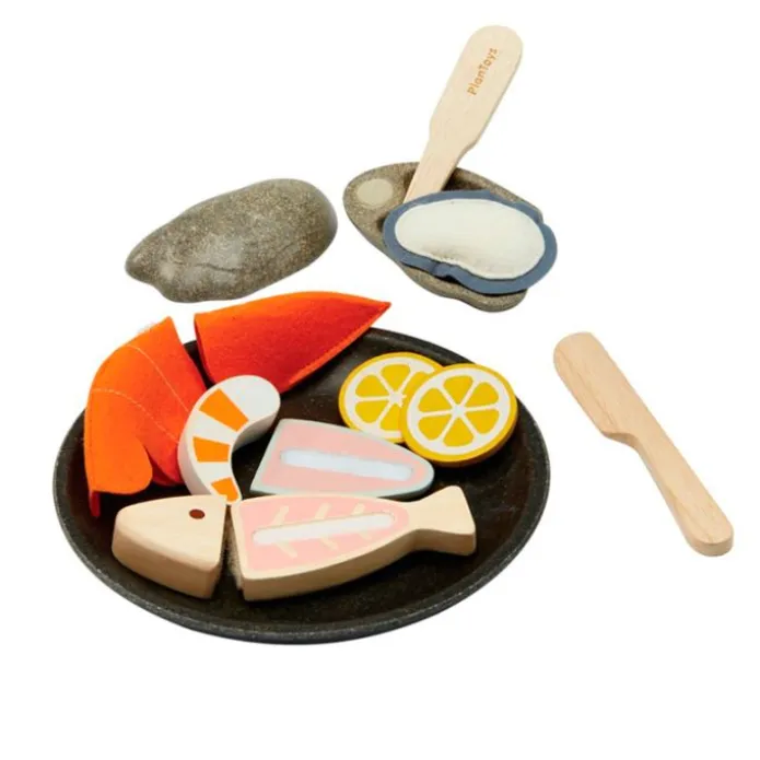 Plato de marisco de madera para cortar - PlanToys