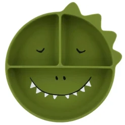 Plato de silicona con compartimentos dinosaurio - Trixie