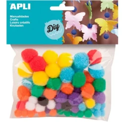 Pompones de colores (78) - Apli
