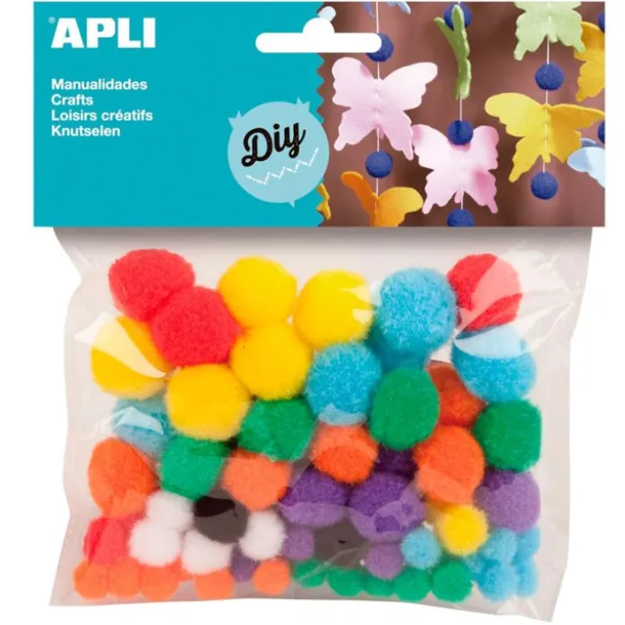 Pompones de colores (78) - Apli