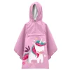 Poncho impermeable lila unicornio - Sassi