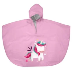 Poncho impermeable lila unicornio - Sassi