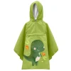 Poncho impermeable verde dinosaurio - Sassi