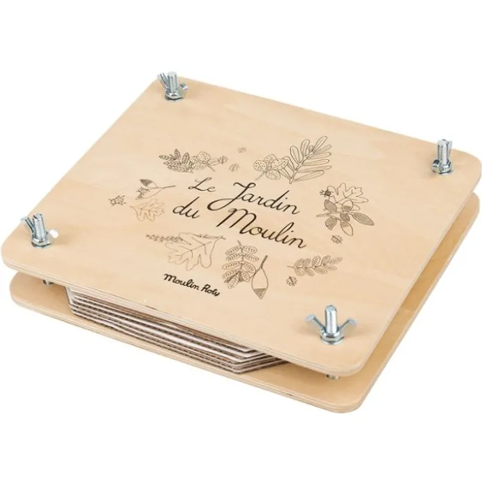 Prensador de madera para flores y hojas - Moulin Roty