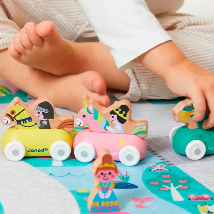 Princesa con unicornio de madera Cross Roads - Janod