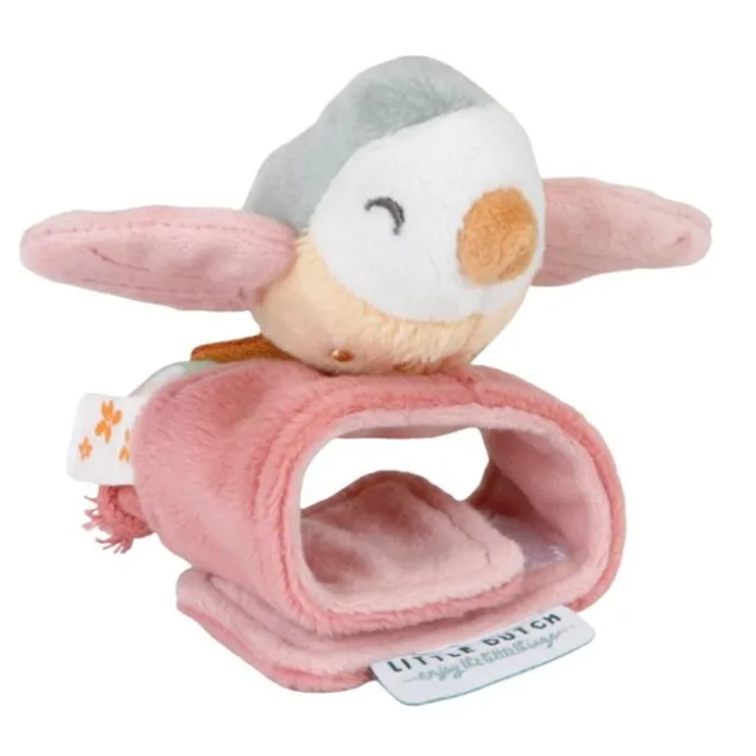Pulsera sonajero de peluche Pajarito - Little Dutch