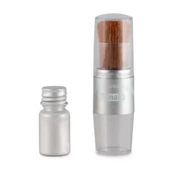 Purpurina plateada con brocha para cara y cuerpo blanco - Namaki