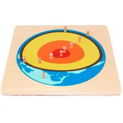 Puzle de madera capas internas de la Tierra - Montessori