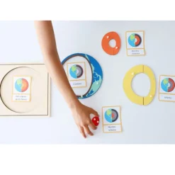 Puzle de madera capas internas de la Tierra - Montessori