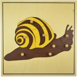 Puzle de madera caracol - Montessori
