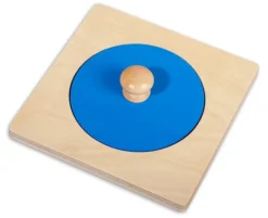 Puzle de madera círculo grande azul - Montessori