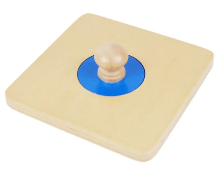 Puzle de madera círculo pequeño azul - Montessori