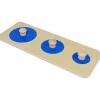 Puzle de madera 3 círculos azules - Montessori