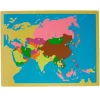 Puzle de madera de Asia - Montessori