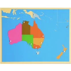 Puzle de madera de Australia - Montessori