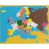 Puzle de madera de Europa - Montessori