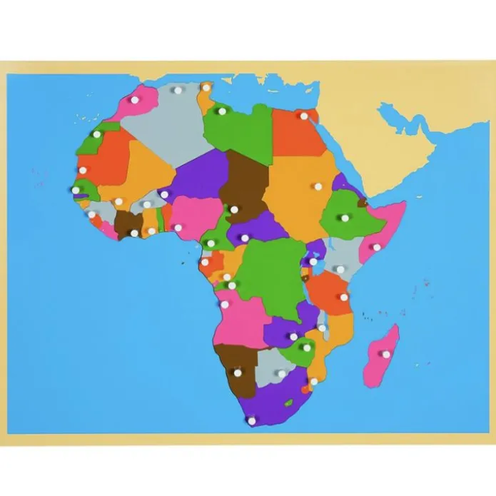 Puzle de madera de África - Montessori