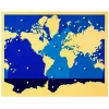 Puzle de madera de los mares y oceános - Montessori