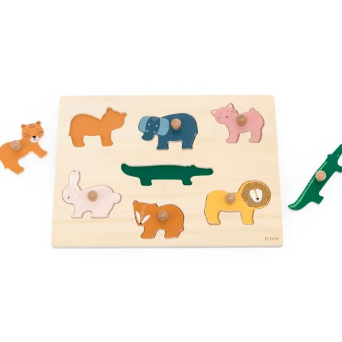 Puzle de madera encajable 7 animales - Trixie