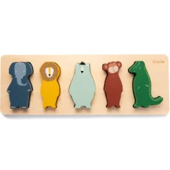Puzle de madera encajable 5 animales - Trixie