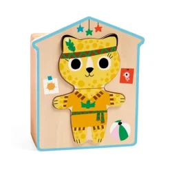 Puzle de madera encajable Dressup Mix 18 piezas - Djeco