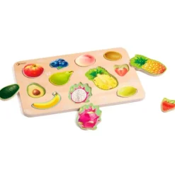 Puzle de madera encajable 11 frutas - Classic World