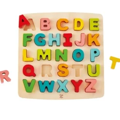 Puzle de madera encajable letras mayúsculas 27 piezas - Hape