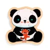 Puzle de madera encajable Oso panda 9 piezas - Djeco