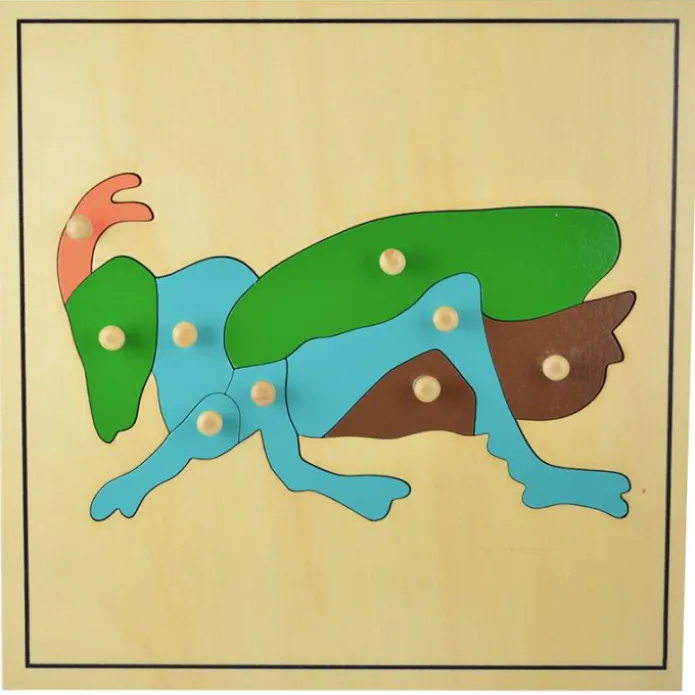 Puzle de madera grillo - Montessori