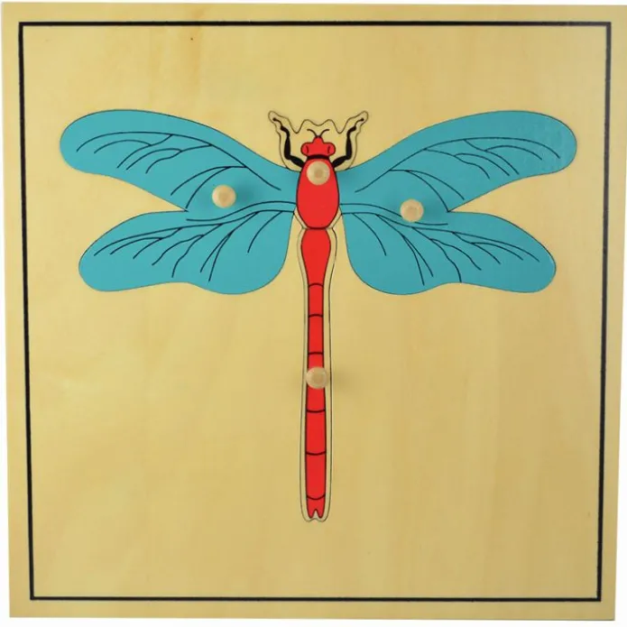 Puzle de madera libélula - Montessori