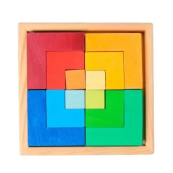 Puzle de madera rompecabezas pequeño con librito - Grimm's