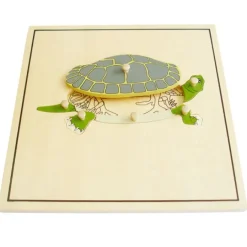 Puzle de madera tortuga esqueleto - Montessori