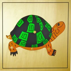 Puzle de madera tortuga - Montessori