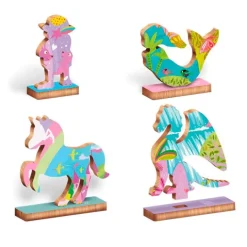 Puzle de madera Woody Unicornio encantado 48 piezas - Ludattica