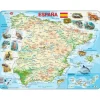 Puzle mapa de España físico 58 piezas - Larsen
