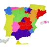 Puzle mapa provincias de España translúcido - Sumando Momentos