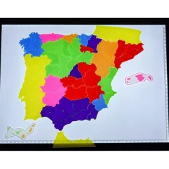 Puzle mapa provincias de España translúcido - Sumando Momentos