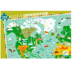 Puzle Observación 200 piezas Monumentos del mundo - Djeco