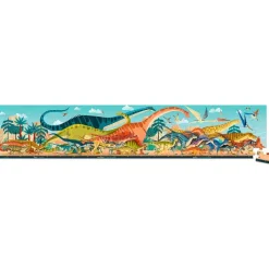 Puzle panorámico dinosaurios 100 piezas - Janod