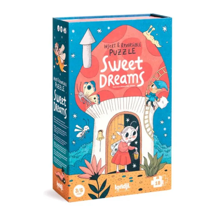 Puzle reversible seta Sweet Dreams 18 piezas - Londji