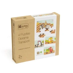 Puzles de madera Diorama Transport (4) - Andreu Toys