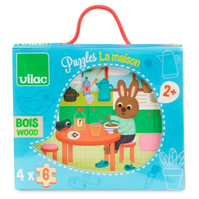 Puzles de madera La casa (4) - Vilac