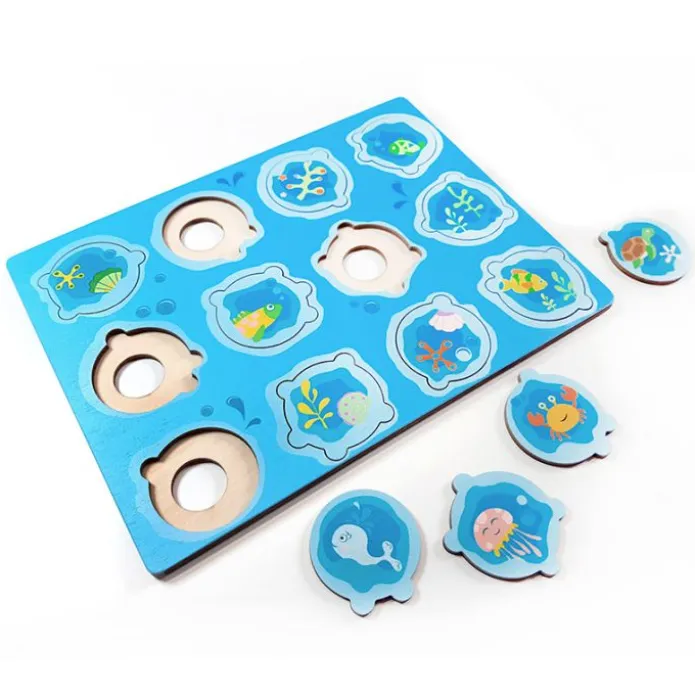 Puzles encajables de madera Doto Lugares (3) - JonEly