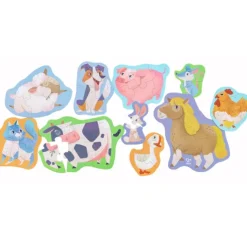 Puzles evolutivos Animales de la granja (10) - Hape