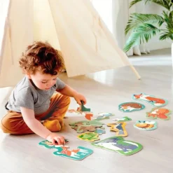 Puzles evolutivos Animales del bosque (10) - Hape