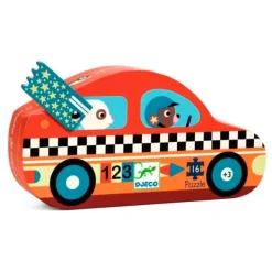 Puzle silueta Coche de carreras 16 piezas - Djeco